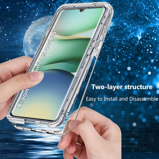 Husa 360 compatibila cu Xiaomi Redmi A5 - V2 Transparent fata si spate
