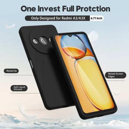 Husa Soft Touch, slim, ALC Mobile, anti soc, compatibila cu Xiaomi Redmi A3, Negru Tpu Husa Soft Touch, slim, ALC Mobile, anti soc, compatibila cu Xiaomi Redmi A3, Negru Tpu