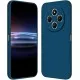 Husa Soft Touch, slim, ALC Mobile, anti soc, compatibila cu Xiaomi Redmi 14C, Albastru Inchis Tpu