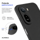 Husa Soft Touch, slim, ALC Mobile, anti soc, compatibila cu Xiaomi Redmi A7 Pro, Negru Tpu