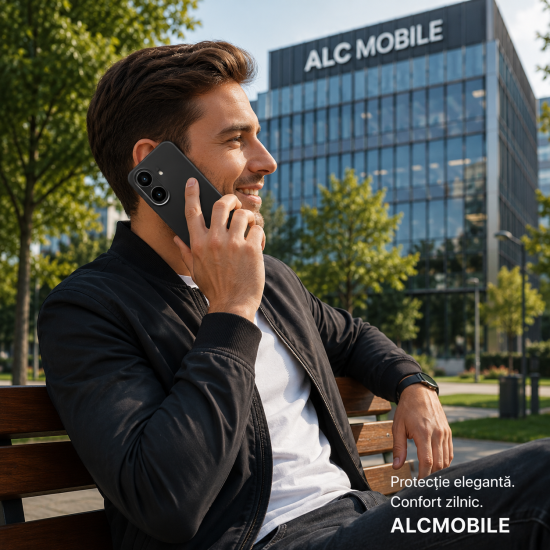 Husa Soft Touch, slim, ALC Mobile, anti soc, compatibila cu Xiaomi Redmi A7 Pro, Negru Tpu