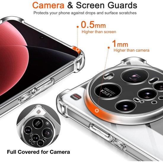 Husa Anti soc, transparenta compatibila cu Xiaomi 15 Ultra Husa Anti soc, transparenta compatibila cu Xiaomi 15 Ultra