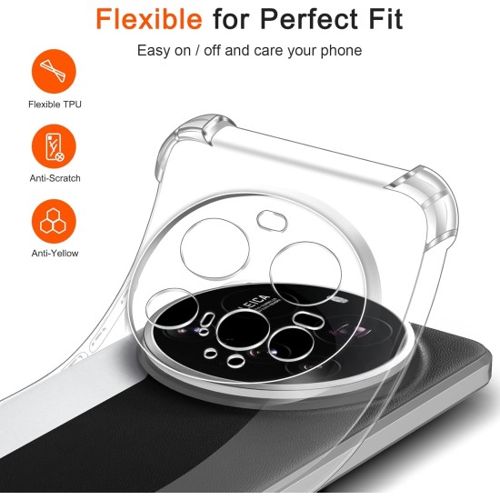 Husa Anti soc, transparenta compatibila cu Xiaomi 15 Ultra Husa Anti soc, transparenta compatibila cu Xiaomi 15 Ultra