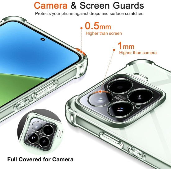 Husa Anti soc, transparenta compatibila cu Xiaomi 15 Pro