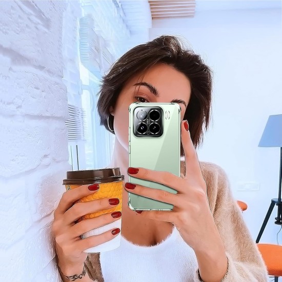 Husa Anti soc, transparenta compatibila cu Xiaomi 15 Pro